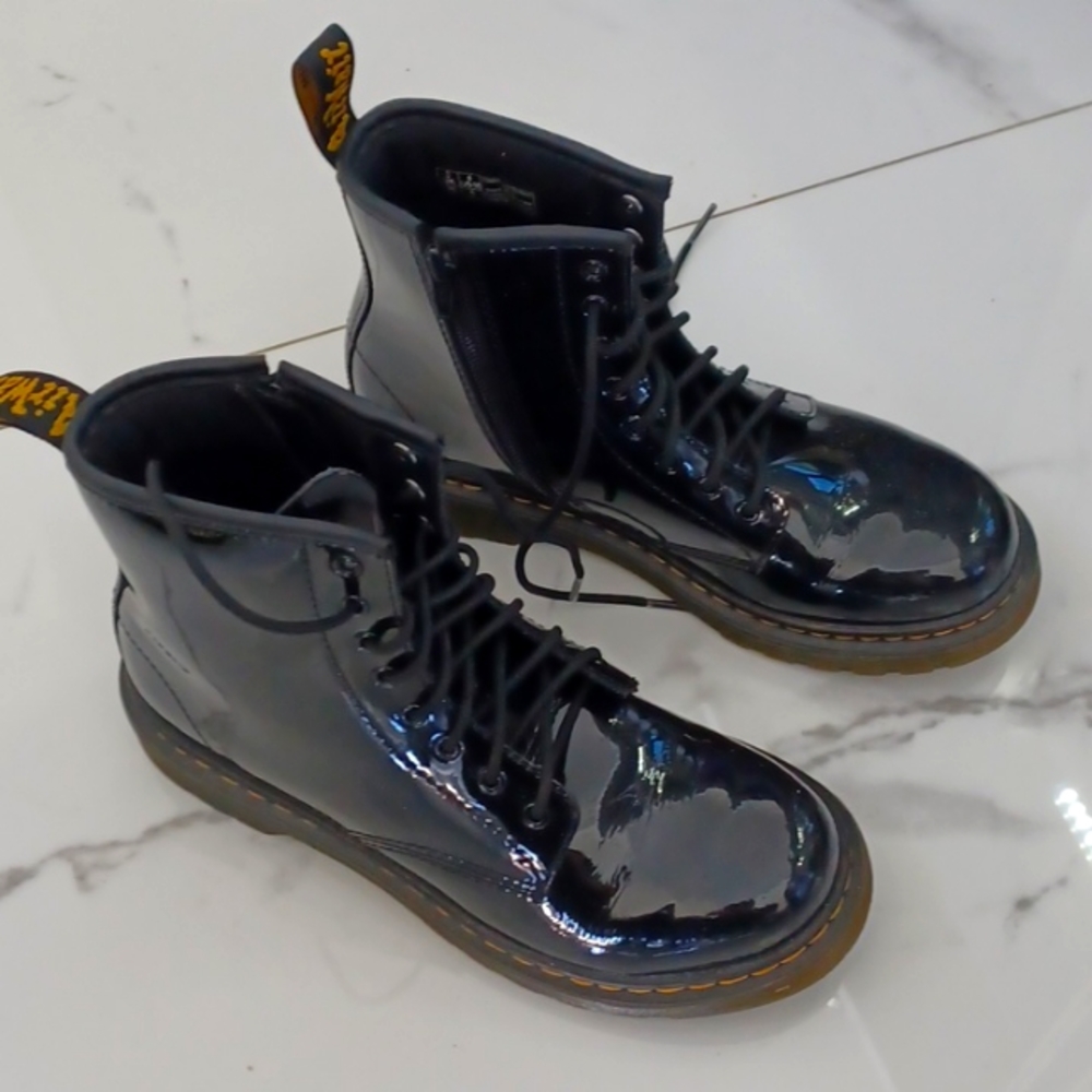 Dr. Marten Youth Delaney 1960 Patent Boots
